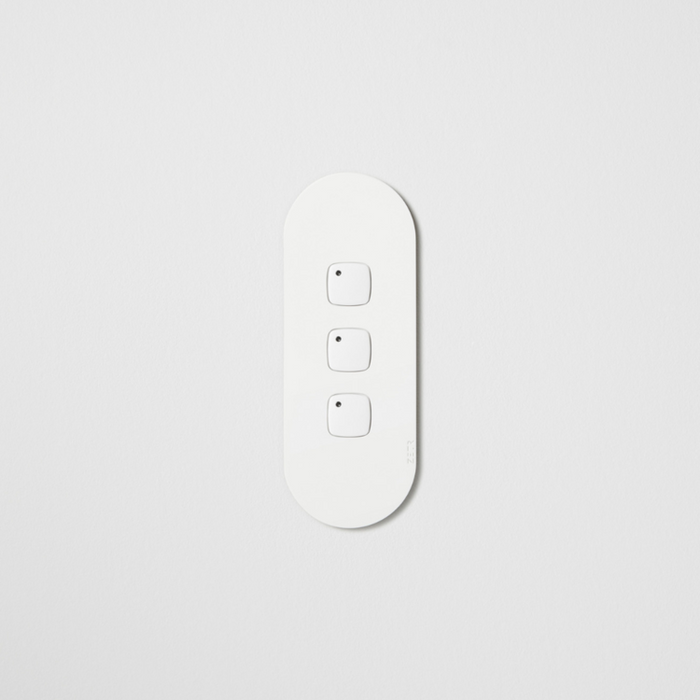ZETR 12 Series 3 Gang Switch Grid With Faceplate