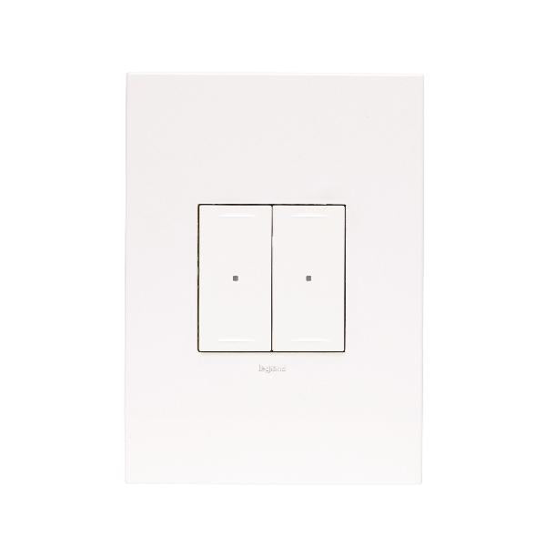 Arteor With Netatmo Smart 2 Gang Dimmer Switch