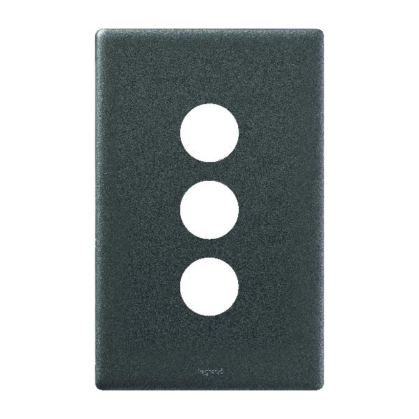 Legrand Excel Life 3 Gang Cover Plate Only, Available in 4 Colours
