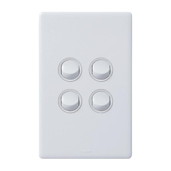 Excel Life 4 gang weatherproof switch
