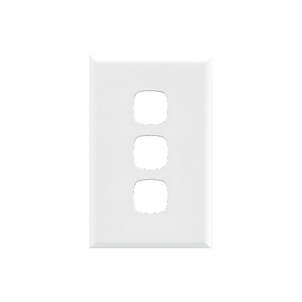 HPM Excel 3 Gang switch cover white