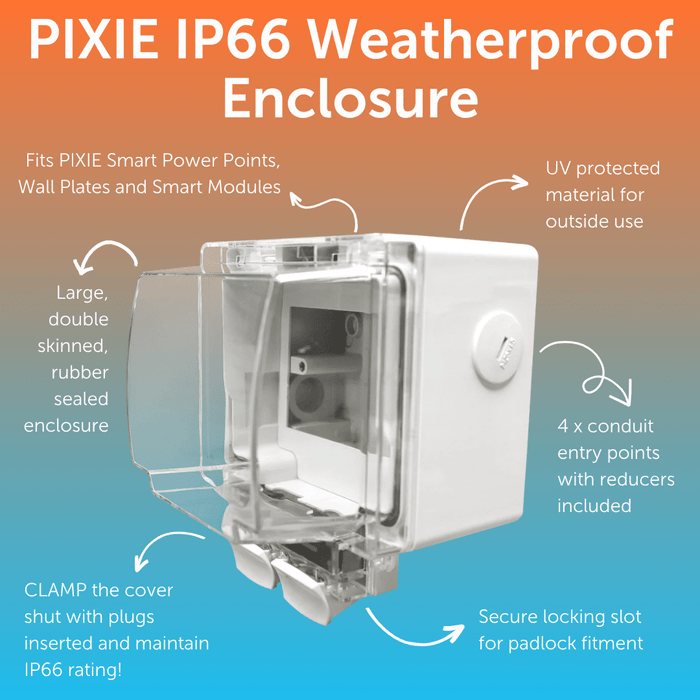 Pixie outdoor GPO enclosure
