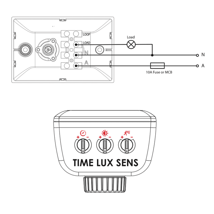 PIXIE Smart PIR Sensor Outdoor Wall Mount