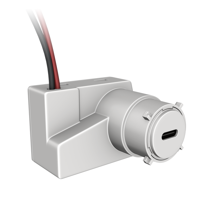 Hager WBMUSBCPD 20W USB-C Power Rotoloc Mechanism