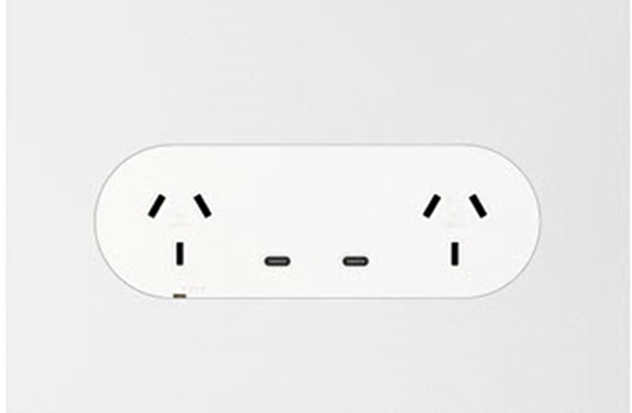 ZETR 13 Series Flush Double Powerpoint USB-C With Faceplate