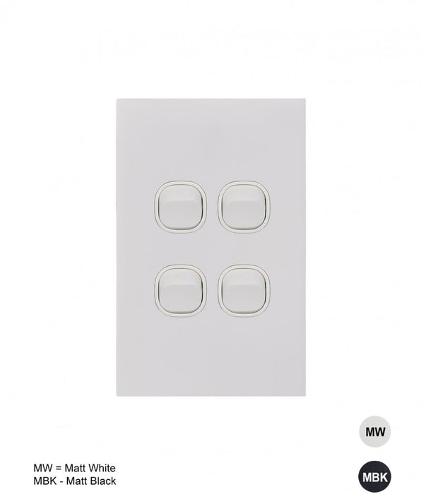 4 Gang Complete Vertical Switch