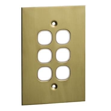 Clipsal Brass Switch 6 Gang