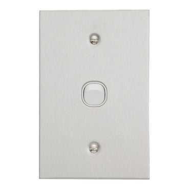 Clipsal BSL Stainless Steel 1 Gang Complete Switch