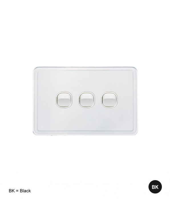 Senoa Simple Horizontal 3 Gang Switch