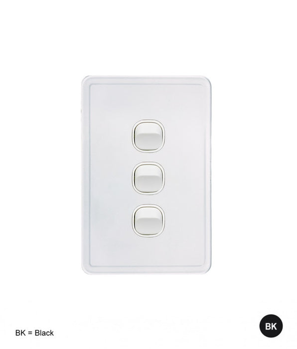 Senoa Simple Vertical 3 Gang Switch
