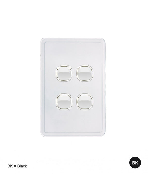 Senoa Simple Vertical 4 Gang Switch