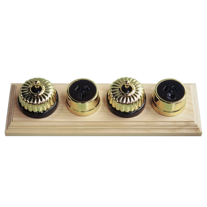 Classic 20 Series 10a Toggle Switch With Fluted Cover And Porcelain Base