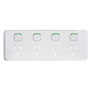 clipsal iconic quad powerpoint cover plate
