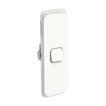 clipsal iconic 1 gang architrave switch plate skin only vivid white