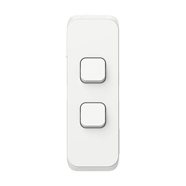clipsal iconic 2 gang switch plate cover only