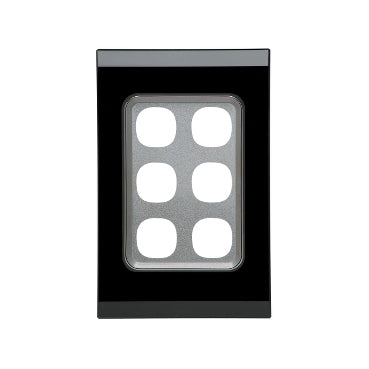 clipsal saturn series grid and plate assembly 6 gang 4036vh eb