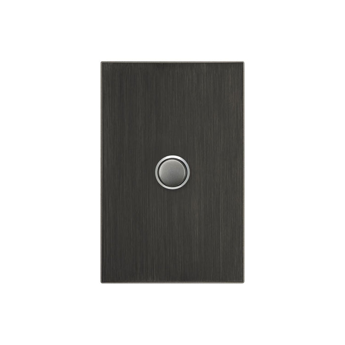 clipsal saturn 1 gang switch plate cover only horizon black