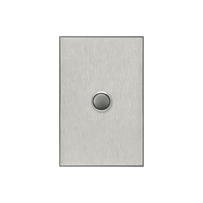 clipsal saturn 1 gang switch plate cover only horizon silver