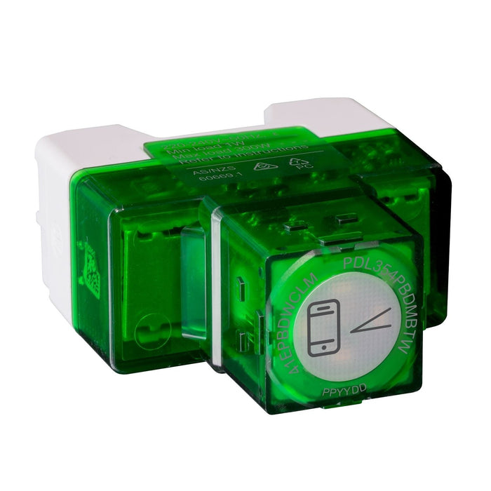 clipsal 41epbdwclm vwclipsal wiser push button dimmer controllink indicator led 3 wire vivid white