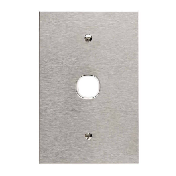 clipsal bsl stainless steel 1 gang grid and plate assembly
