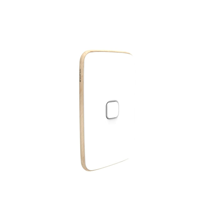 clipsal iconic 1 gang switch plate skin only artic white