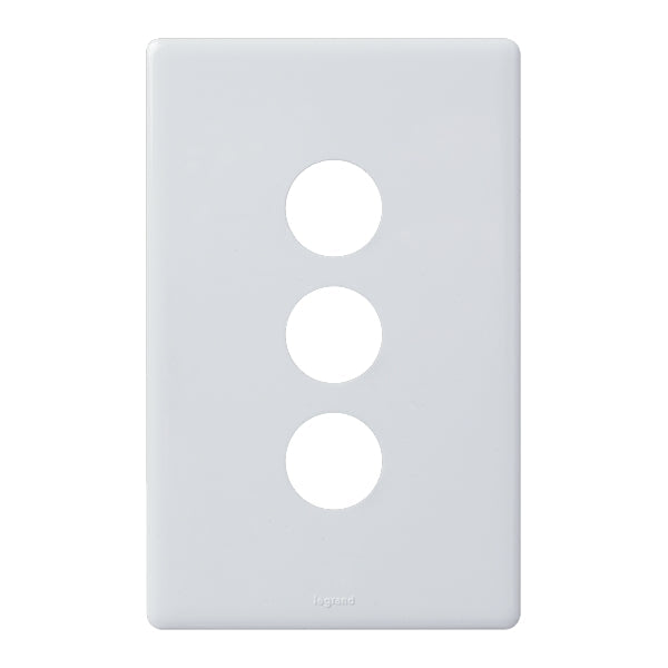 Legrand Excel Life 3 Gang Grid And Plate Assembly