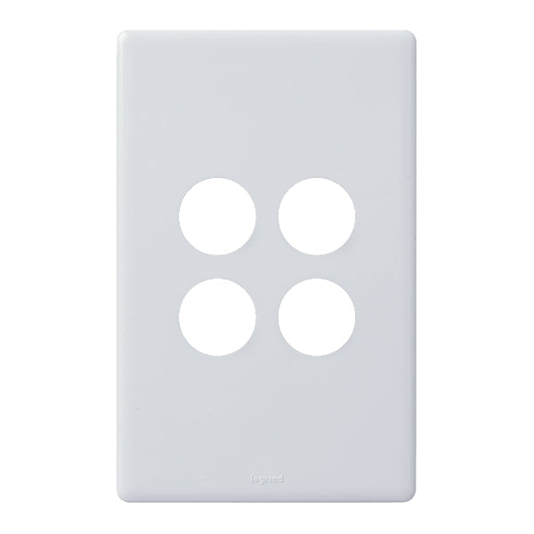 Legrand Excel Life 4 Gang Grid And Plate Assembly