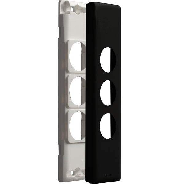 Legrand Excel Life 3 Gang Architrave Grid And Plate Assembly, Available In 3 Colours