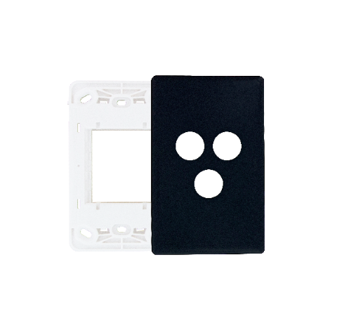 HPM Excel Life Netatmo Smart 2 Gang Grid & Plate For Clipin Wireless Blind Or Master Switch
