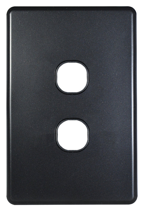 Flat Cat Slimline 2 Gang Grid And Plate Assembly