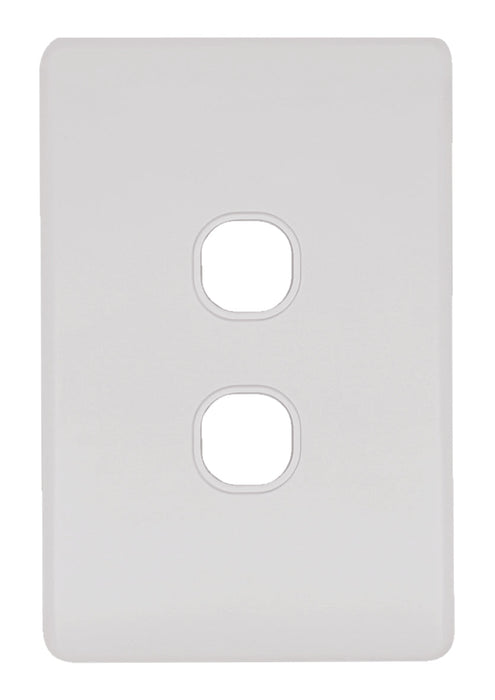 Flat Cat Slimline 2 Gang Grid And Plate Assembly