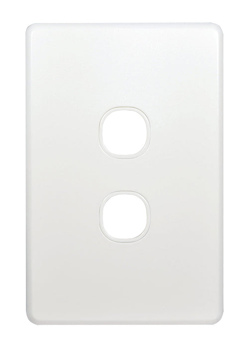 Flat Cat Slimline 2 Gang Grid And Plate Assembly