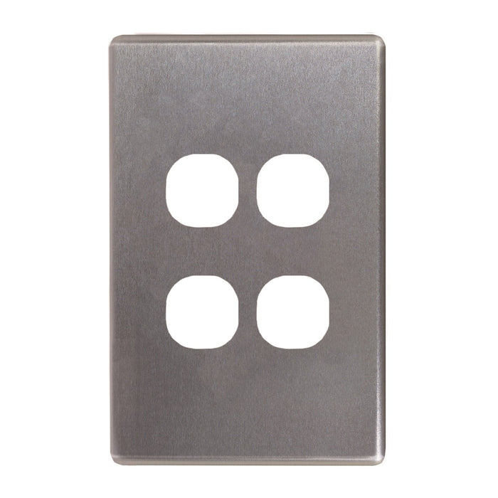 Flat Cat Switch Plate Vertical (4 Gang)