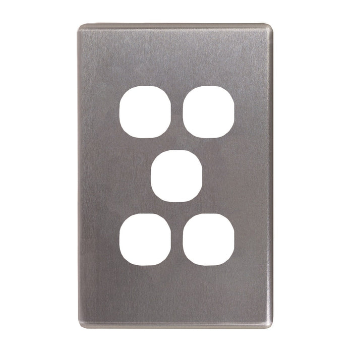 Flat Cat Switch Plate Vertical (5 Gang)