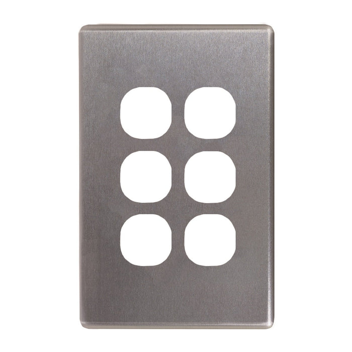 Flat Cat Switch Plate Vertical (6 Gang)