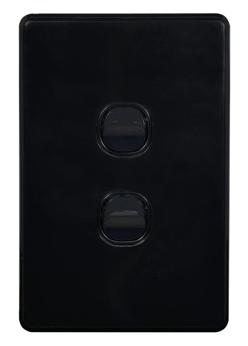 Flat Cat Slimline 2 Gang Complete Switch