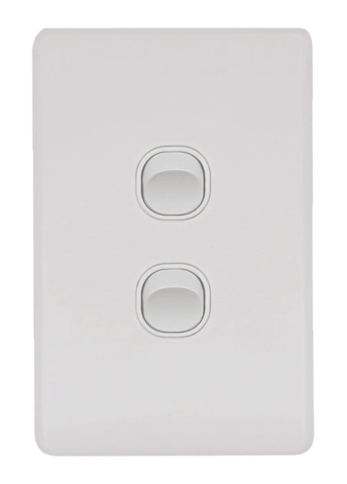 Flat Cat Slimline 2 Gang Complete Switch