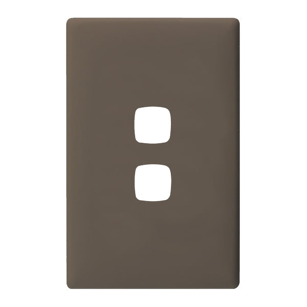HPM Linea 2 Gang Switch - Cover Plate Only, Variety of Finishes