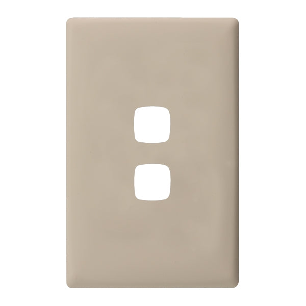 HPM Linea 2 Gang Switch - Cover Plate Only, Variety of Finishes