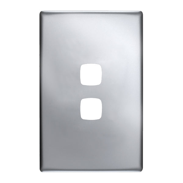 HPM Linea 2 Gang Switch - Cover Plate Only, Variety of Finishes