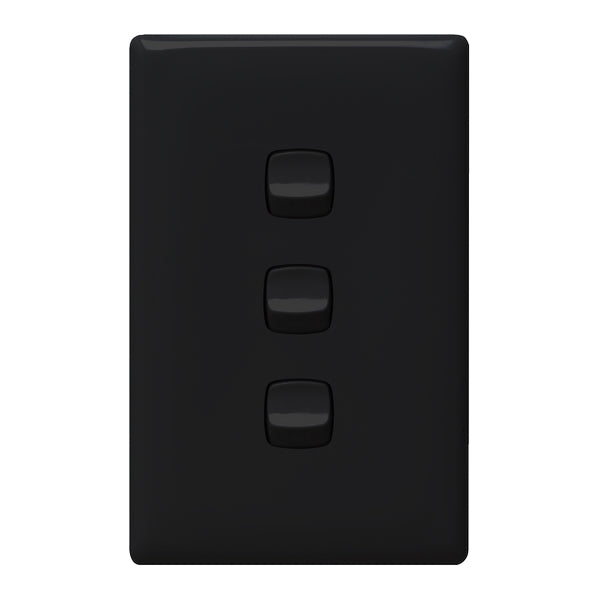 HPM Linea 3 Gang Flush Switch