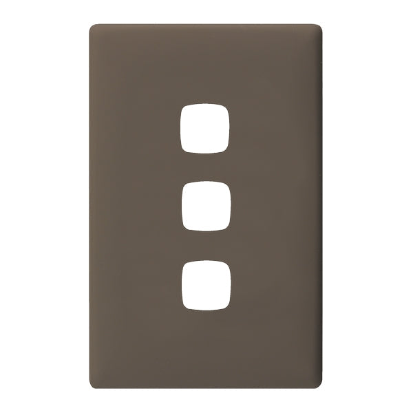 HPM Linea 3 Gang Switch - Cover Plate Only, Variety of Finishes