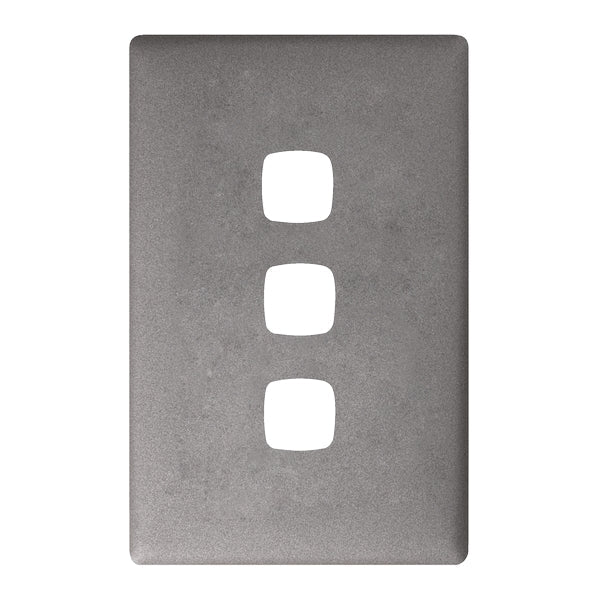 HPM Linea 3 Gang Switch - Cover Plate Only, Variety of Finishes