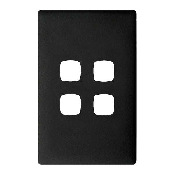 HPM Linea 4 Gang Switch - Cover Plate Only, Variety of Finishes