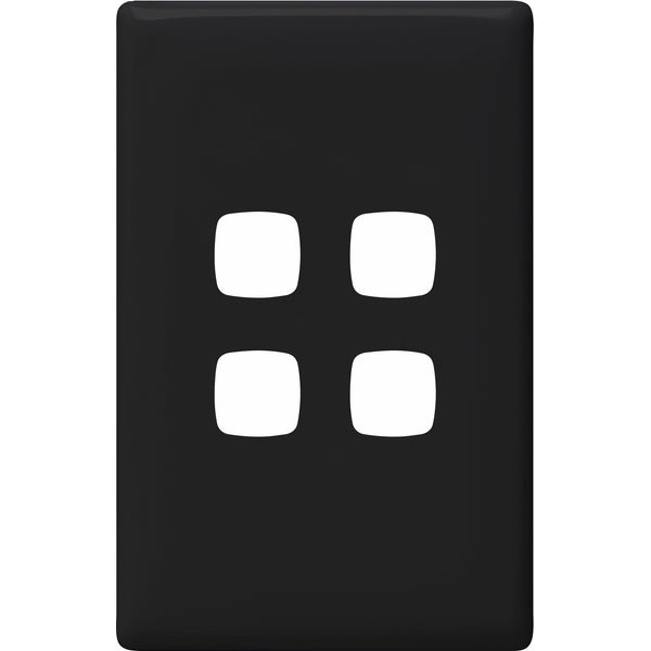 HPM Linea 4 Gang Switch - Cover Plate Only, Variety of Finishes