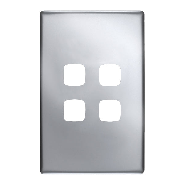 HPM Linea 4 Gang Switch - Cover Plate Only, Variety of Finishes