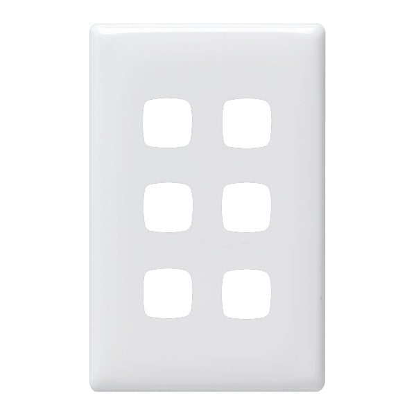 HPM Linea 6 Gang Grid And Plate Assembly