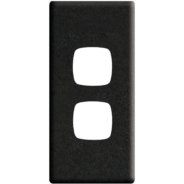 HPM Linea 2 Gang Architrave Switch - Cover Plate Only, Variety of Finishes