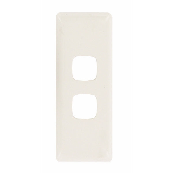 HPM Linea 2 Gang Architrave Switch - Cover Plate Only, Variety of Finishes