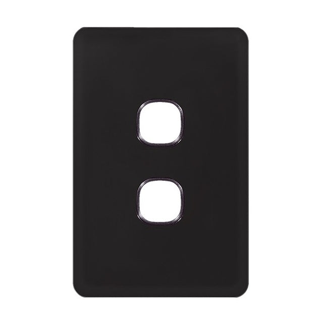 Trader Senoa Simple 2 Gang Switch Plate